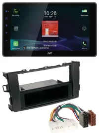 JVC DAB MP3 Bluetooth USB Autoradio für Toyota Auris (ab 2007)