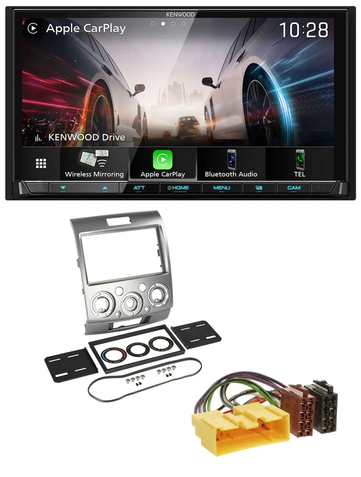 Kenwood MP3 2DIN USB DAB Bluetooth Autoradio für Ford Ranger 2AB 2007 2011