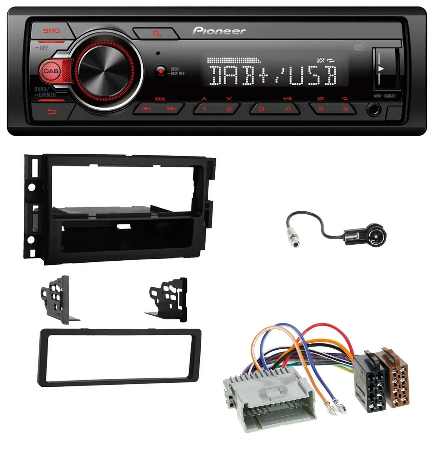 Pioneer MP3 1DIN DAB USB AUX Autoradio für Buick Enclave 2008-2012 Lucerne 2006-