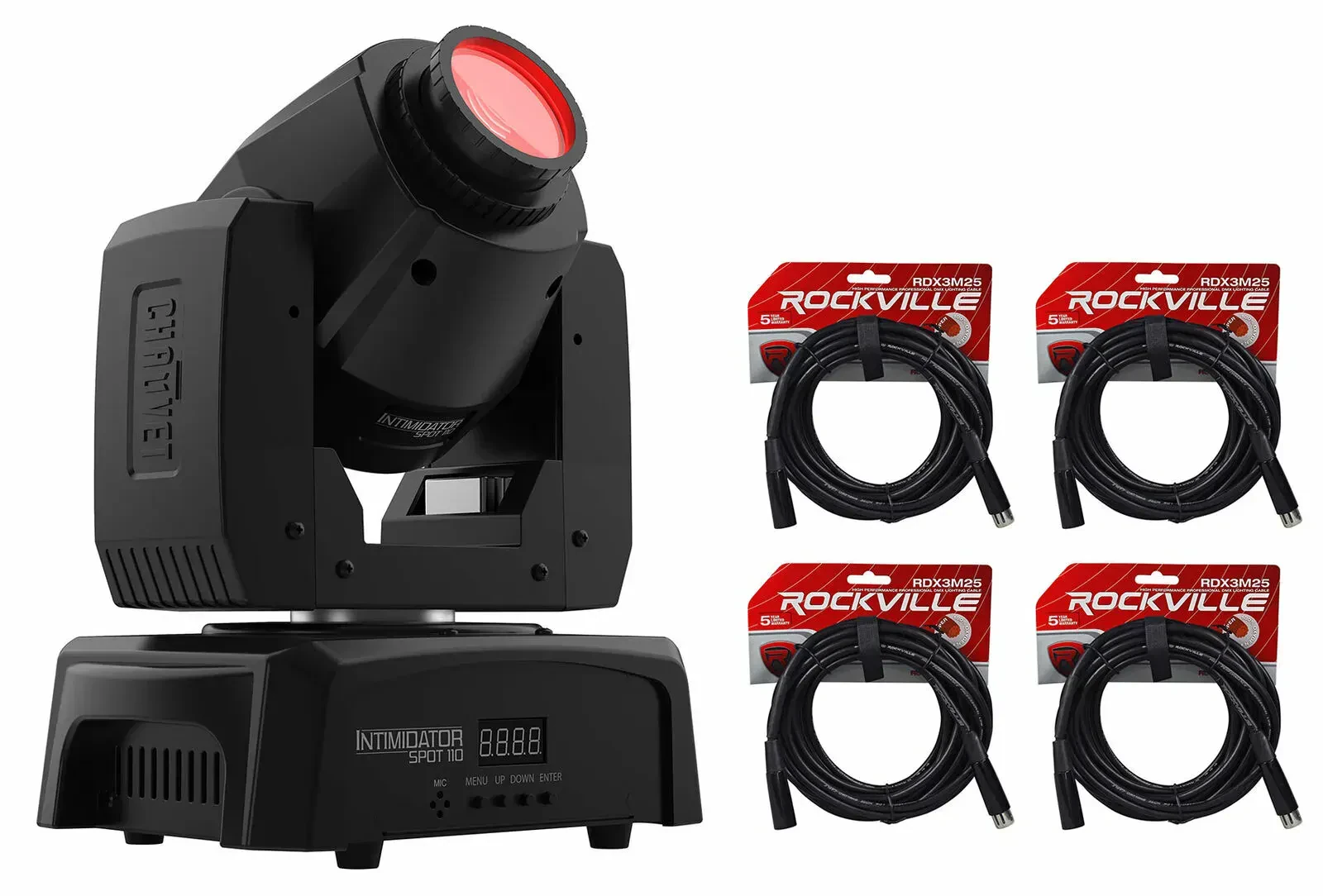 Прибор с полным движением Chauvet DJ Intimidator Spot 110 Compact с кабелями