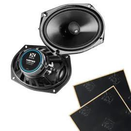 NVX NSP69 300W RMS 6x9" N-Series 2-Way Coaxial Car Speakers w/ Sound Damping