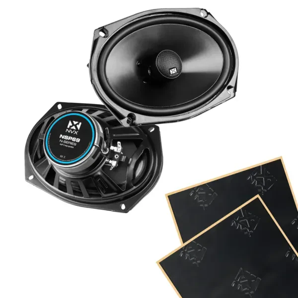 NVX NSP69 300W RMS 6x9" N-Series 2-Way Coaxial Car Speakers w/ Sound Damping