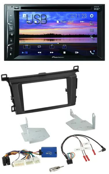 Pioneer Bluetooth 2DIN USB DVD DAB Lenkrad Autoradio für Toyota RAV 4 ab 2013