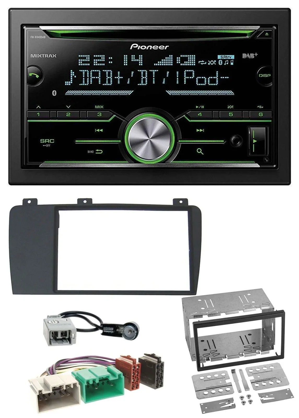 Pioneer Bluetooth MP3 DAB 2DIN USB CD Autoradio für Volvo S60 XC70 V70 04-09