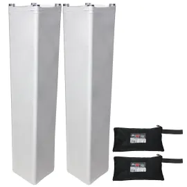 (2) ProX 4.92FT White Lycra Cover Sleeves for Quad Truss Segments