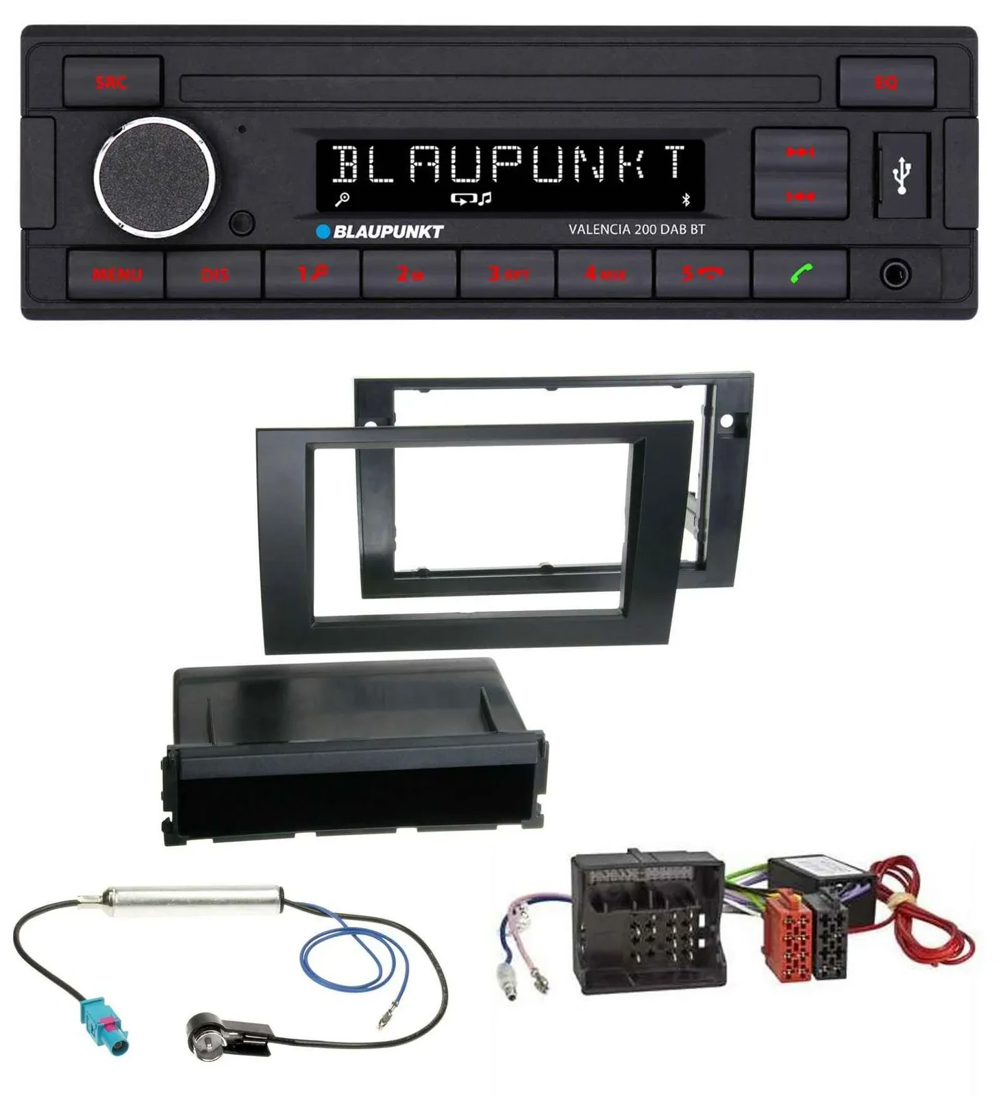 Blaupunkt DAB MP3 Bluetooth USB Autoradio für Audi A4 B7 04-08 Symphony Aktivsys