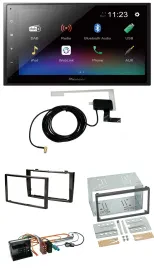 Pioneer DAB MP3 Bluetooth 2DIN USB Autoradio für Peugeot 308 2007-09 schwarz