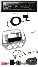 Pioneer Bluetooth DAB USB Lenkrad Autoradio für Hyundai i20 2012-2014 silber man