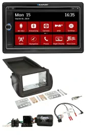 Blaupunkt Lenkrad DAB TMC 2DIN USB Bluetooth Navigation für Citroen Nemo Fiat Fi