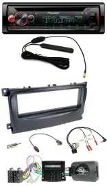 Автомагнитола Pioneer CD, USB, Bluetooth, DAB для Ford Mondeo/S-Max (2007–2014), поддержка кнопок на руле, CAN