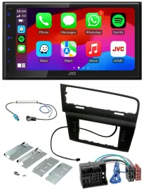 JVC Bluetooth USB MP3 2DIN DAB Autoradio für VW Golf VII (ab 11/2012)