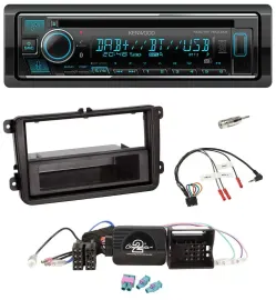 Kenwood Lenkrad Bluetooth DAB USB CD Autoradio für VW Passat Polo Scirocco Shara