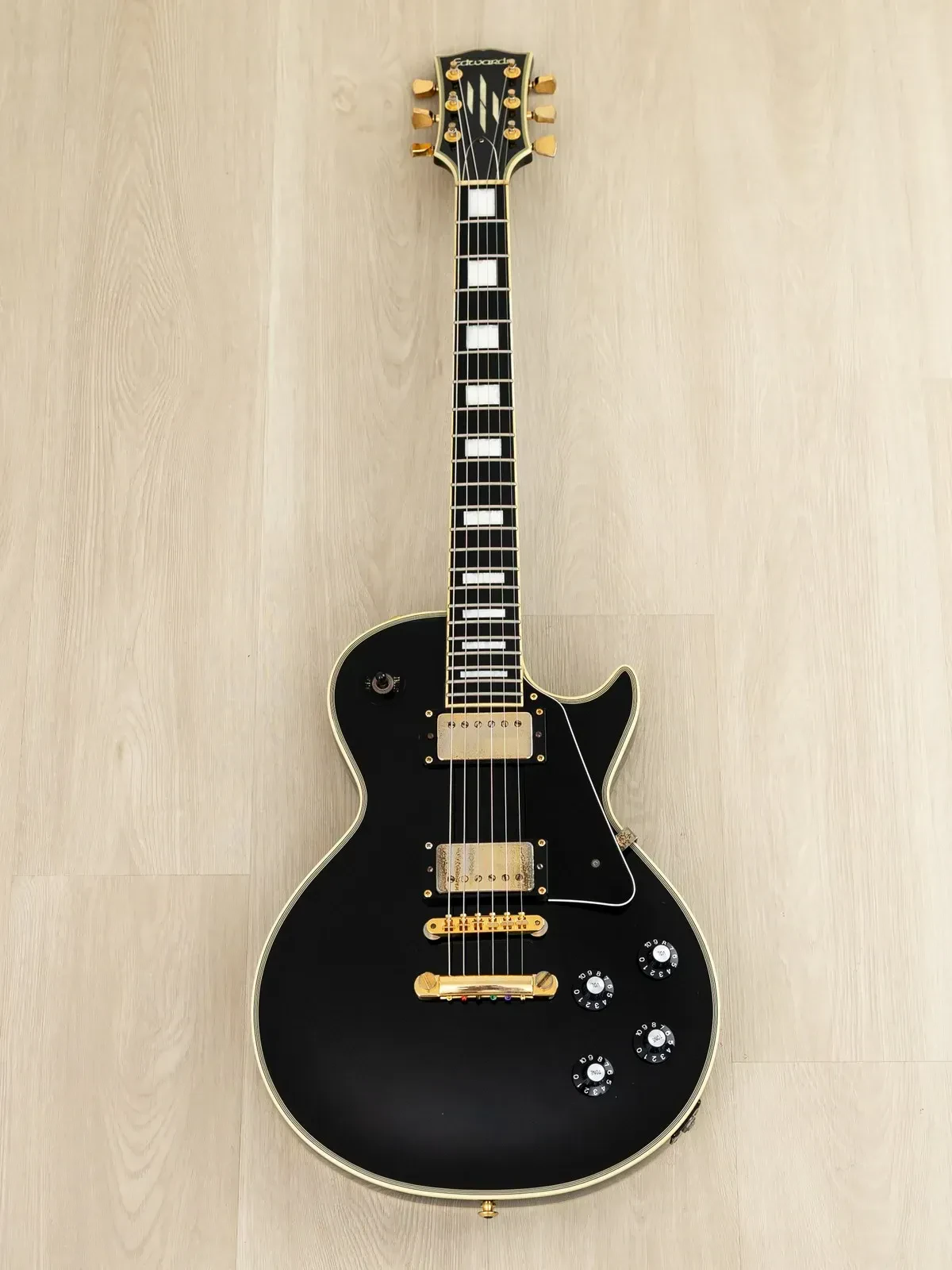 Электрогитара Edwards E-LP-98LTC Custom HH Black Beauty w/gigbag Japan 2008