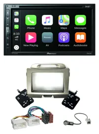 Pioneer DVD 2DIN MP3 DAB Bluetooth USB Autoradio für Kia Sportage 3 SL 10-15 sil