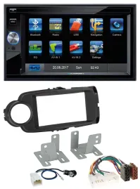 Автомагнитола Blaupunkt 2DIN Bluetooth SD USB AUX, черный, для Toyota Yaris (2011–2020)