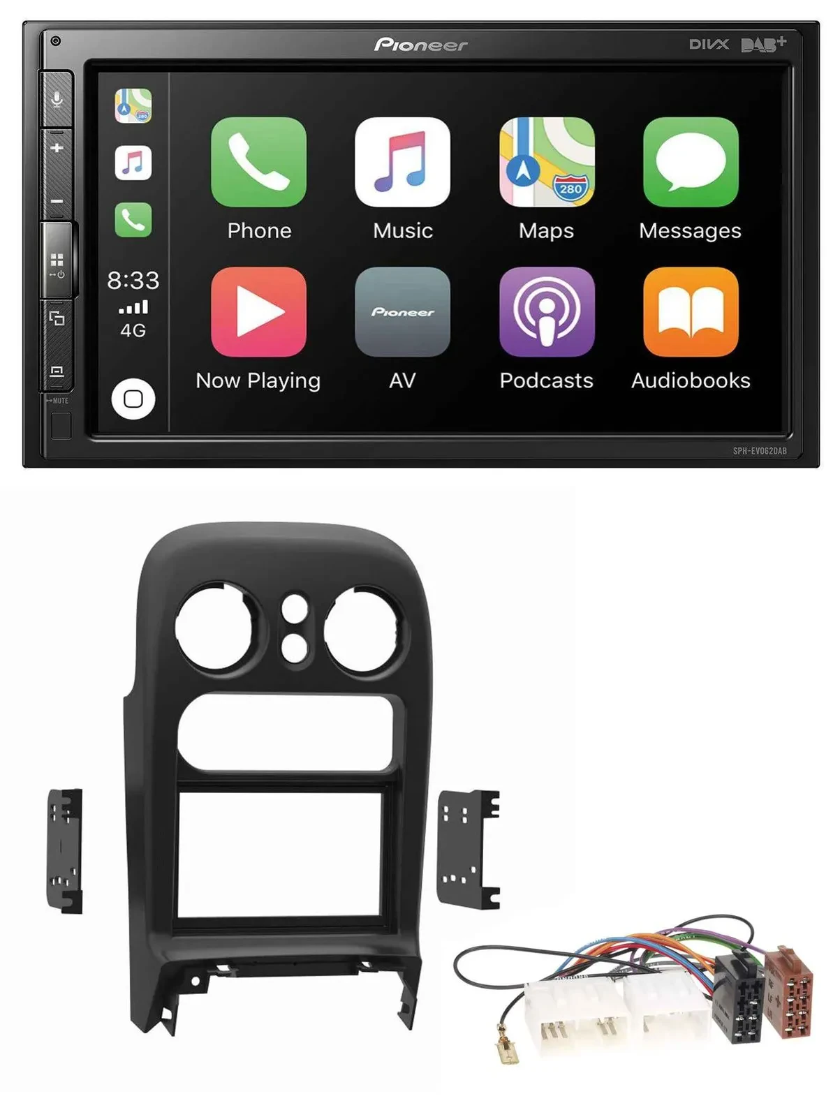 Pioneer USB MP3 DAB 2DIN Bluetooth Autoradio für Mazda MX-5 (1994-1997)