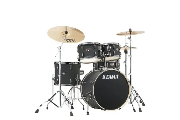 TAMA Imperialstar Drumset 5 teilig - Blacked Out Black/Black Nickel HW