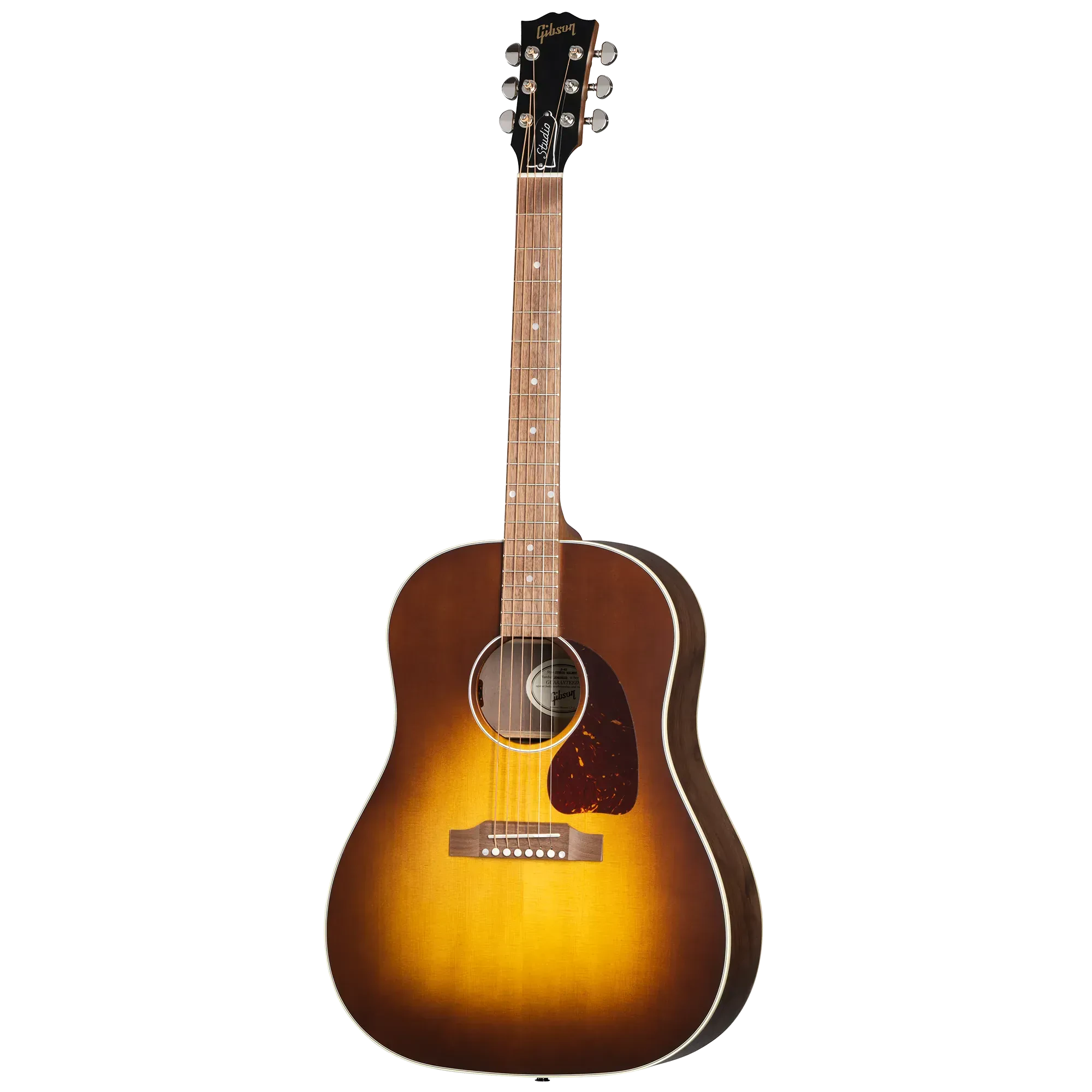 Электроакустическая гитара Gibson J-45 Studio Walnut Satin Walnut Burst