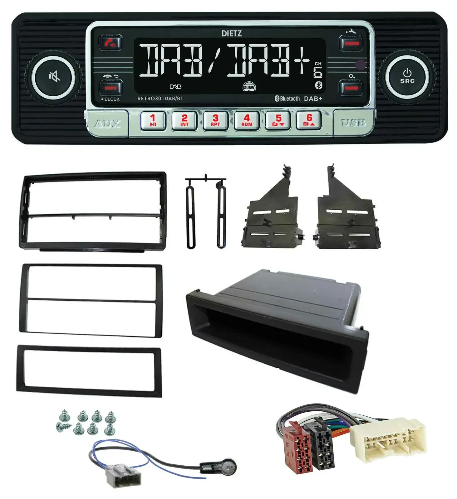 Dietz USB DAB MP3 Bluetooth Autoradio für Nissan Altima (L31, 2005-2006)