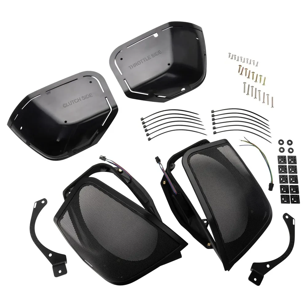 Kicker 52HDBX14 Empty 6x9" Saddlebag Speaker Cut-in Lid Kit