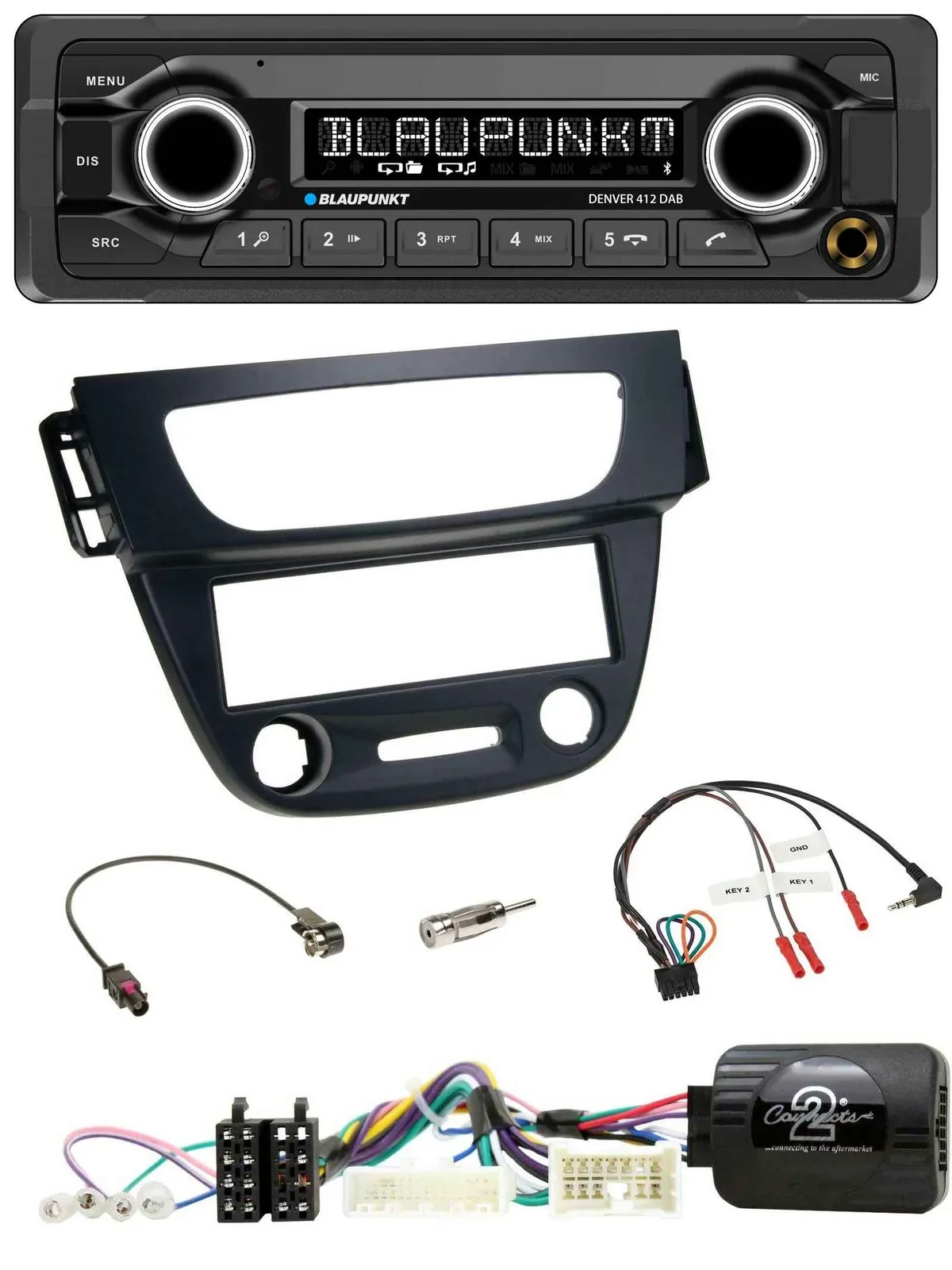 Blaupunkt Bluetooth DAB Lenkrad USB Autoradio für Renault Megane Fluence 2012-20