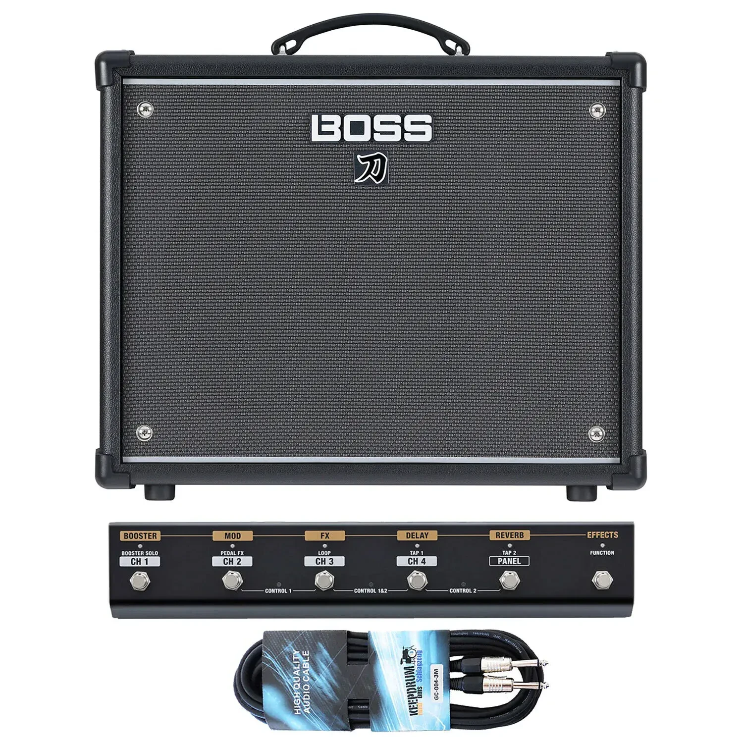 Гитарный комбоусилитель Boss Katana 50 EX Gen 3 с футсвитчем и кабелем