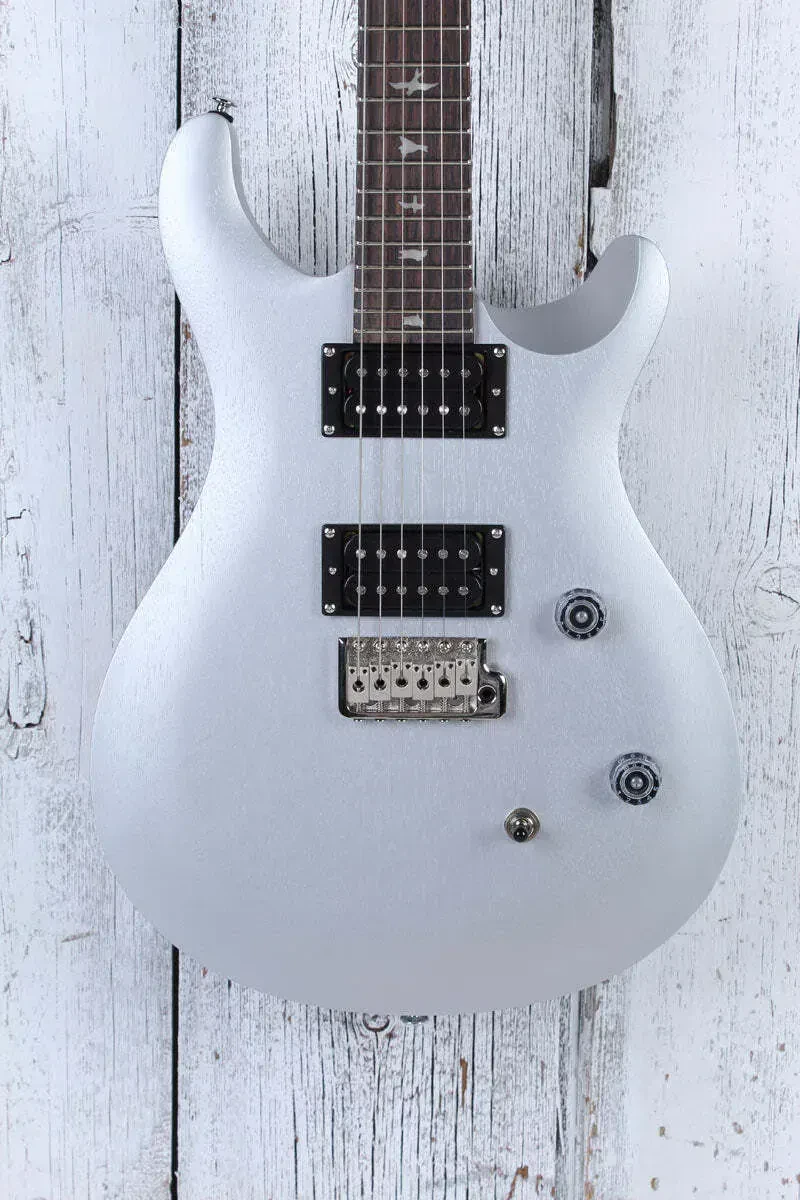 PRS SE CE 24 Standard Satin Electric Guitar Metallic Silver Satin with Gig Bag