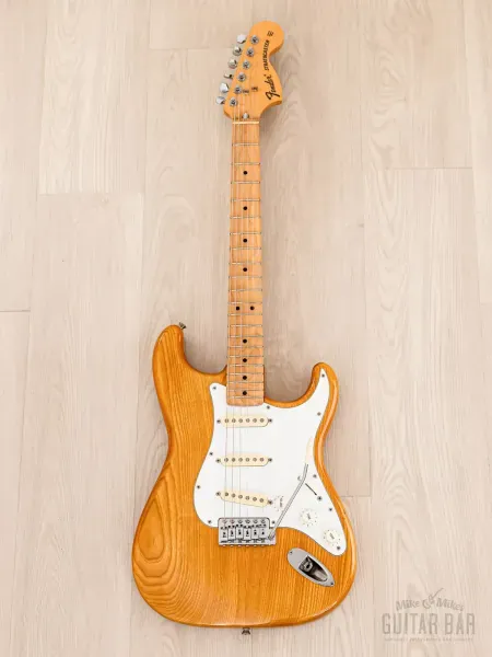 Электрогитара Fender Stratocaster 1972 Vintage Reissue ST72-500 SSS Natural Ash w/case Japan 1990