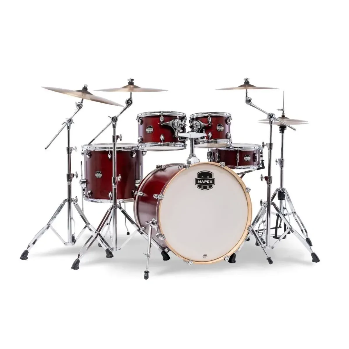 Mars Maple 5-Piece Rock Shell Kit, Merlot Satin