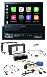 Автомагнитола для Dacia Duster (с 2021) Pioneer DVD, Bluetooth, DAB, USB, поддержка кнопок на руле