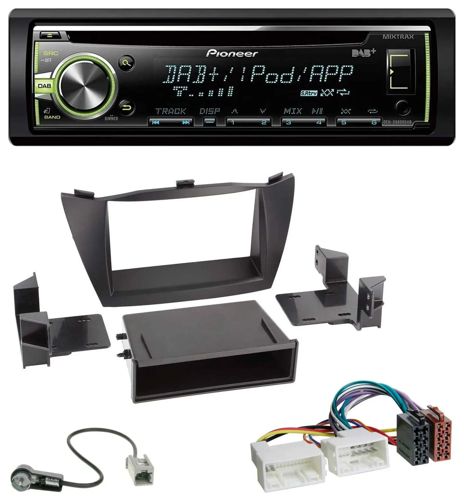 Pioneer DAB USB MP3 AUX CD Autoradio für Hyundai ix35 (LM, 2010-2013)