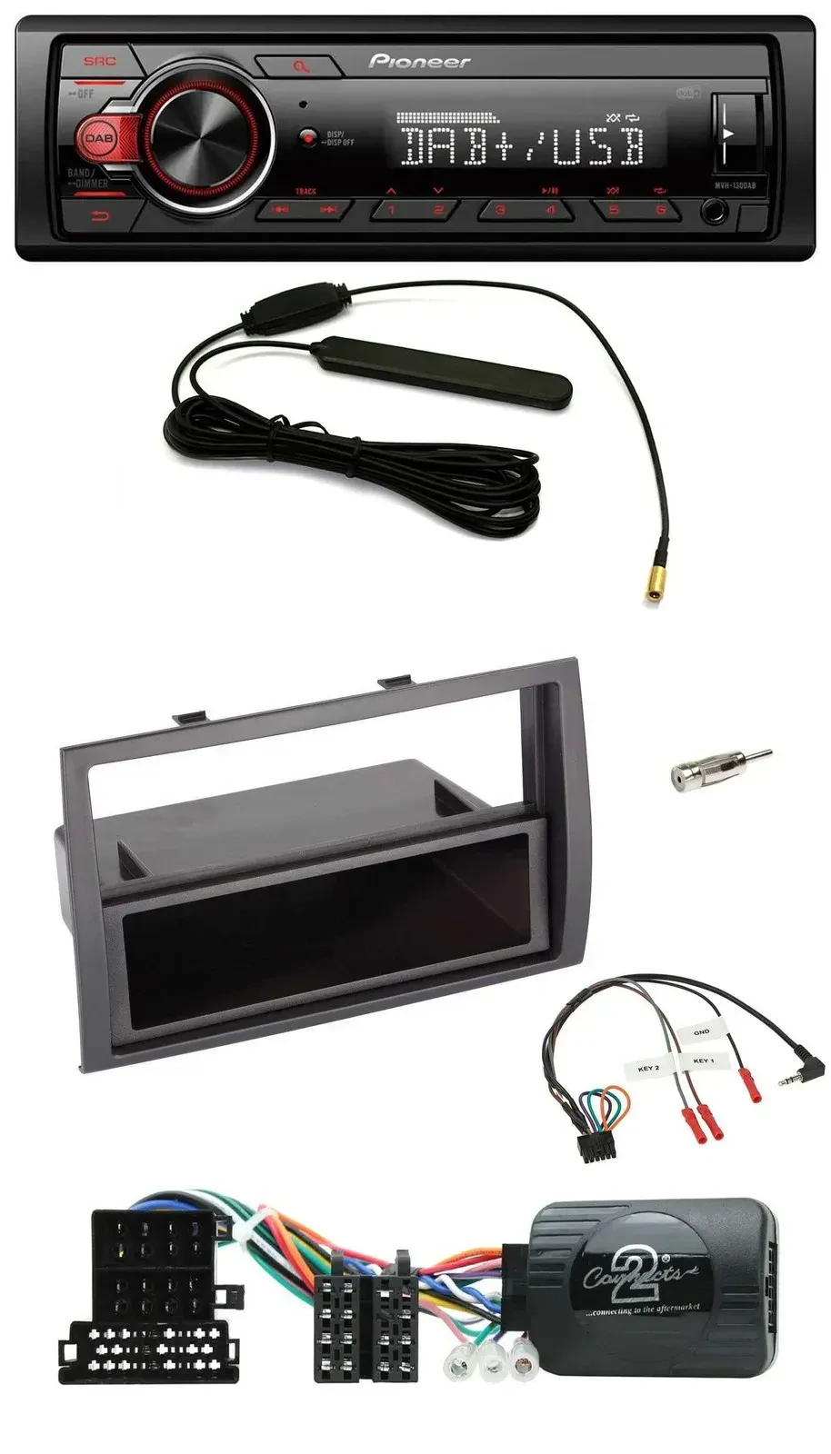 Автомагнитола для Citroen Jumper (2008–2011) Pioneer 1 DIN, DAB, USB, MP3