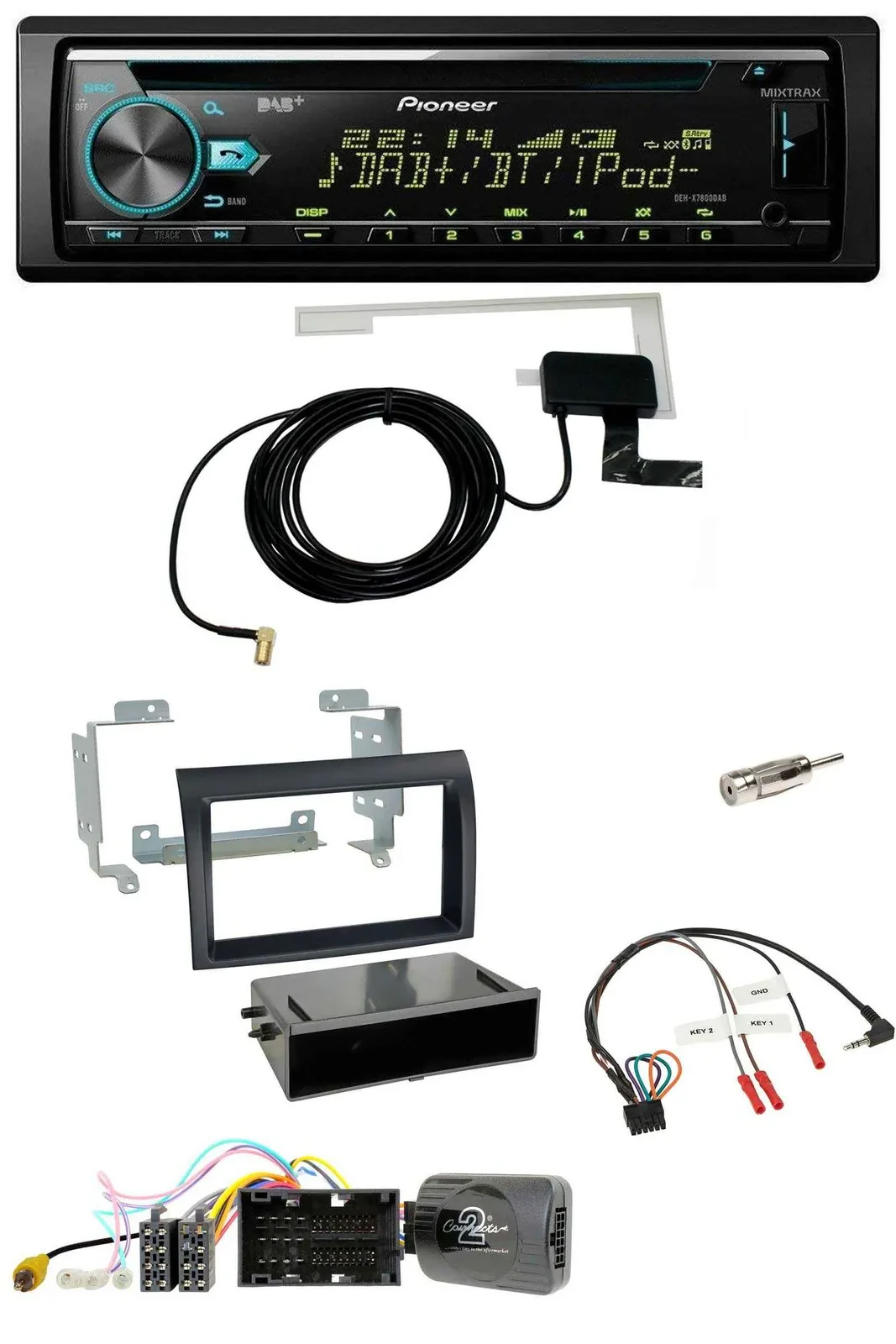 Pioneer MP3 Lenkrad CD USB DAB Autoradio für Citroen Jumper ab 14 Profiversion