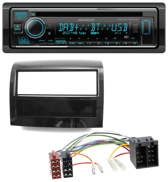 Kenwood MP3 Bluetooth DAB USB CD Autoradio für Fiat Ducato 2011-2021 piano schwa