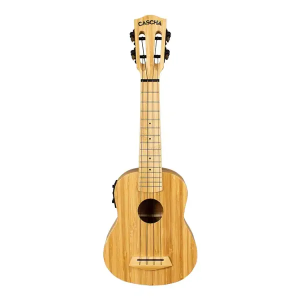 Укулеле сопрано со звукоснимателем,  Cascha HH-2312E Bamboo Series