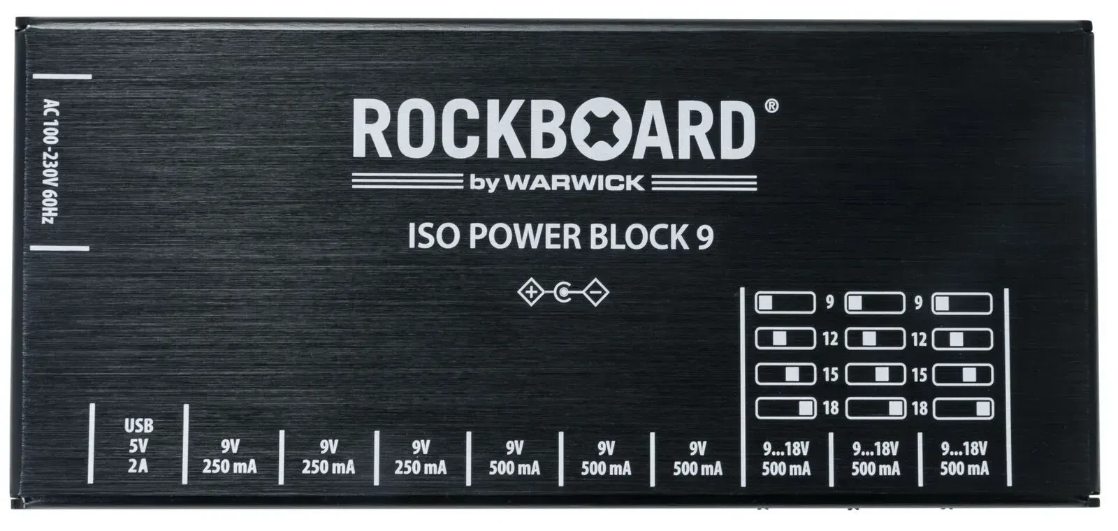 Блок питания для гитарных педалей Rockboard ISO Power Block V9 IEC