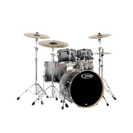 PDP by DW Concept Maple by DW 5-Piece Shell Pack Silver to Black Fade