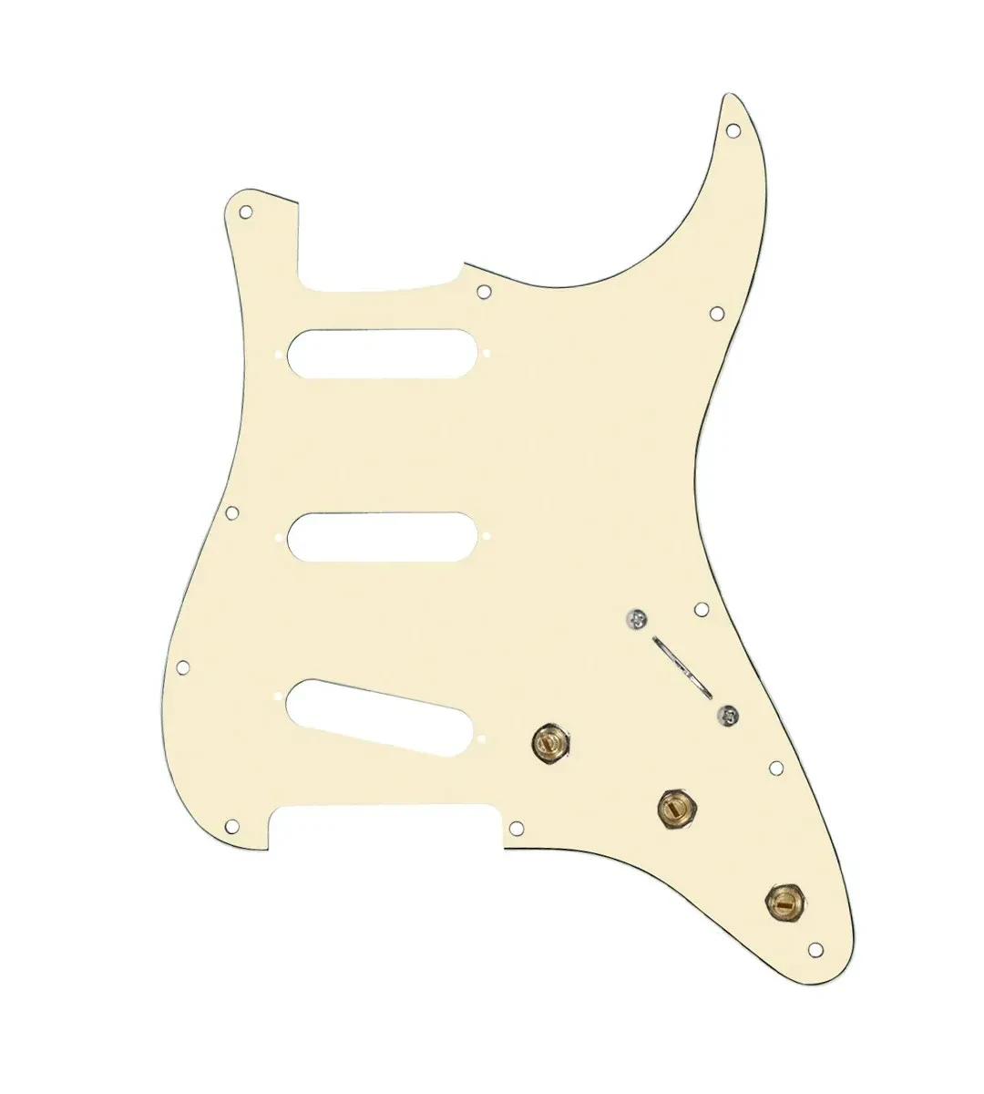 920D Custom 7SSS Pre-Wired Pickguard for Strat With An Aged White Pickguard a...