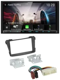 Kenwood MP3 2DIN USB DAB Bluetooth Autoradio für Hyundai i40 Typ VF ab 2016 schw