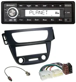 Continental USB 1DIN AUX DAB MP3 Autoradio für Renault Megane 3 09-14 schwarz