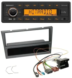 Continental 1DIN DAB MP3 AUX USB Autoradio für Opel Corsa C Meriva Vectra C Sign