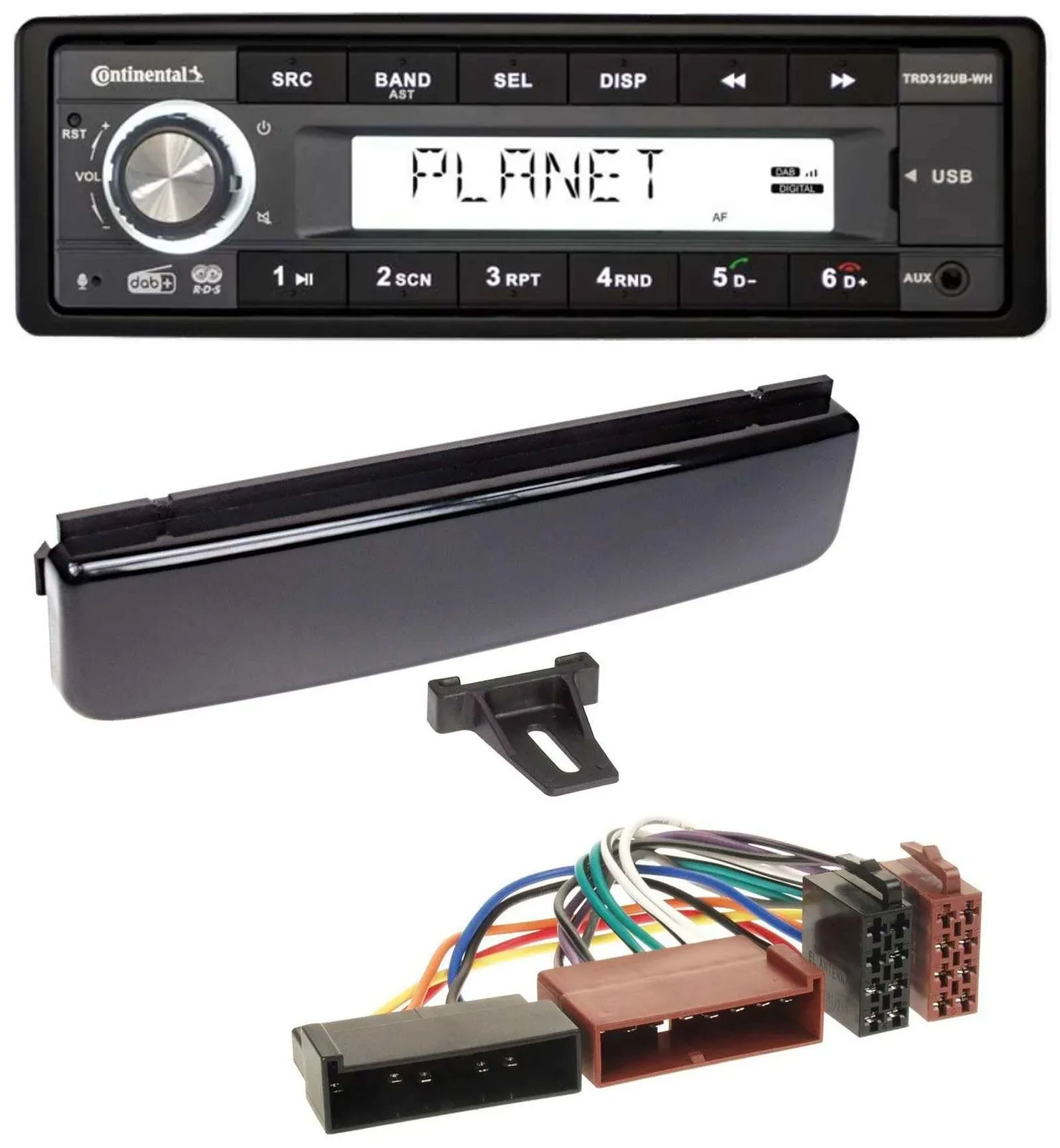 Continental USB 1DIN AUX DAB MP3 Autoradio für Ford Cougar Fiesta Focus Mondeo P