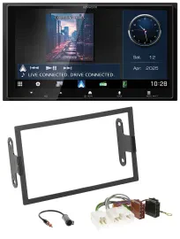 Автомагнитола Kenwood 2-DIN Bluetooth, USB, DAB, MP3 для Nissan 200 SX (1994–1998), 240 SX