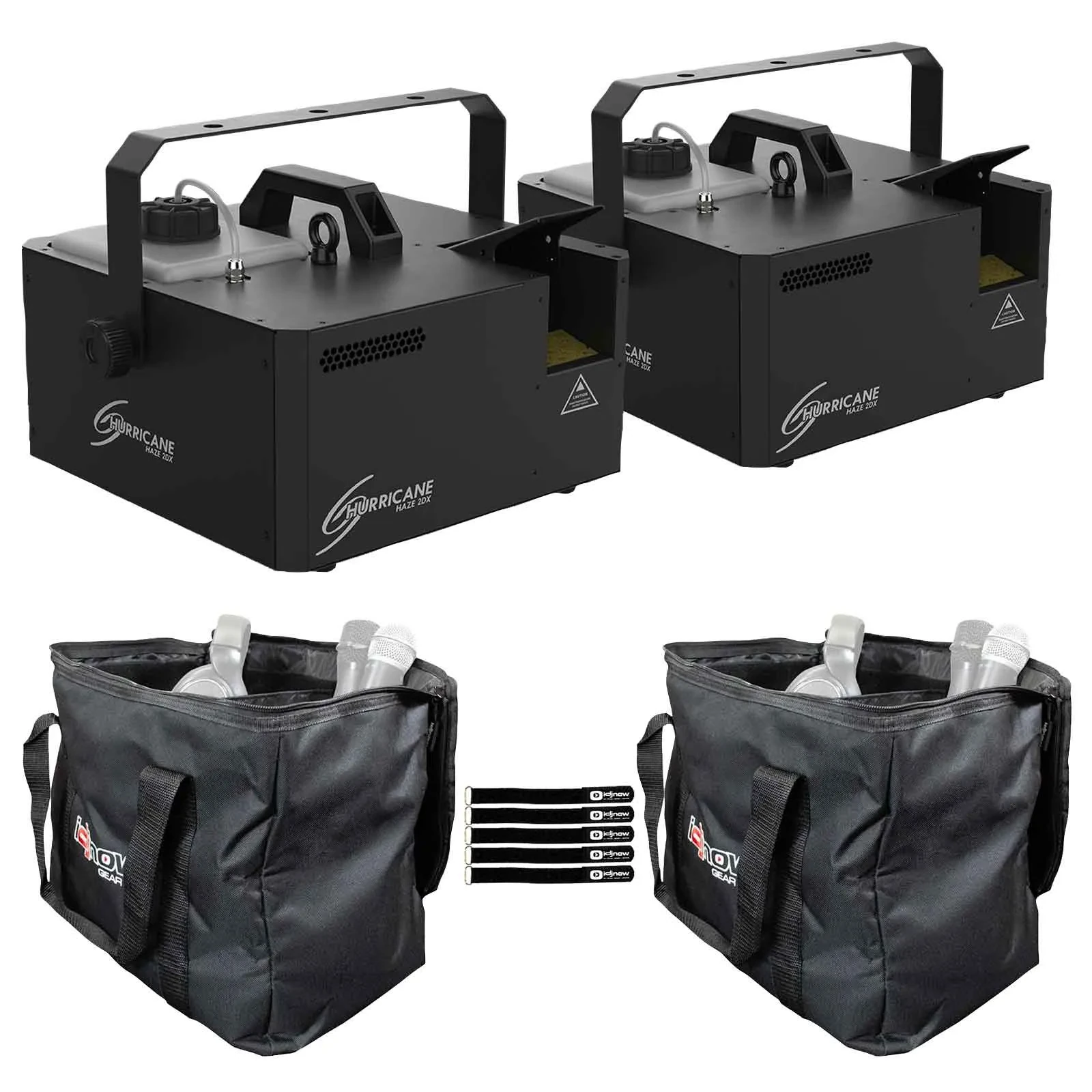 Генератор тумана для DJ Chauvet DJ Hurricane Haze 2DX (набор, 2 шт.) с кейсами