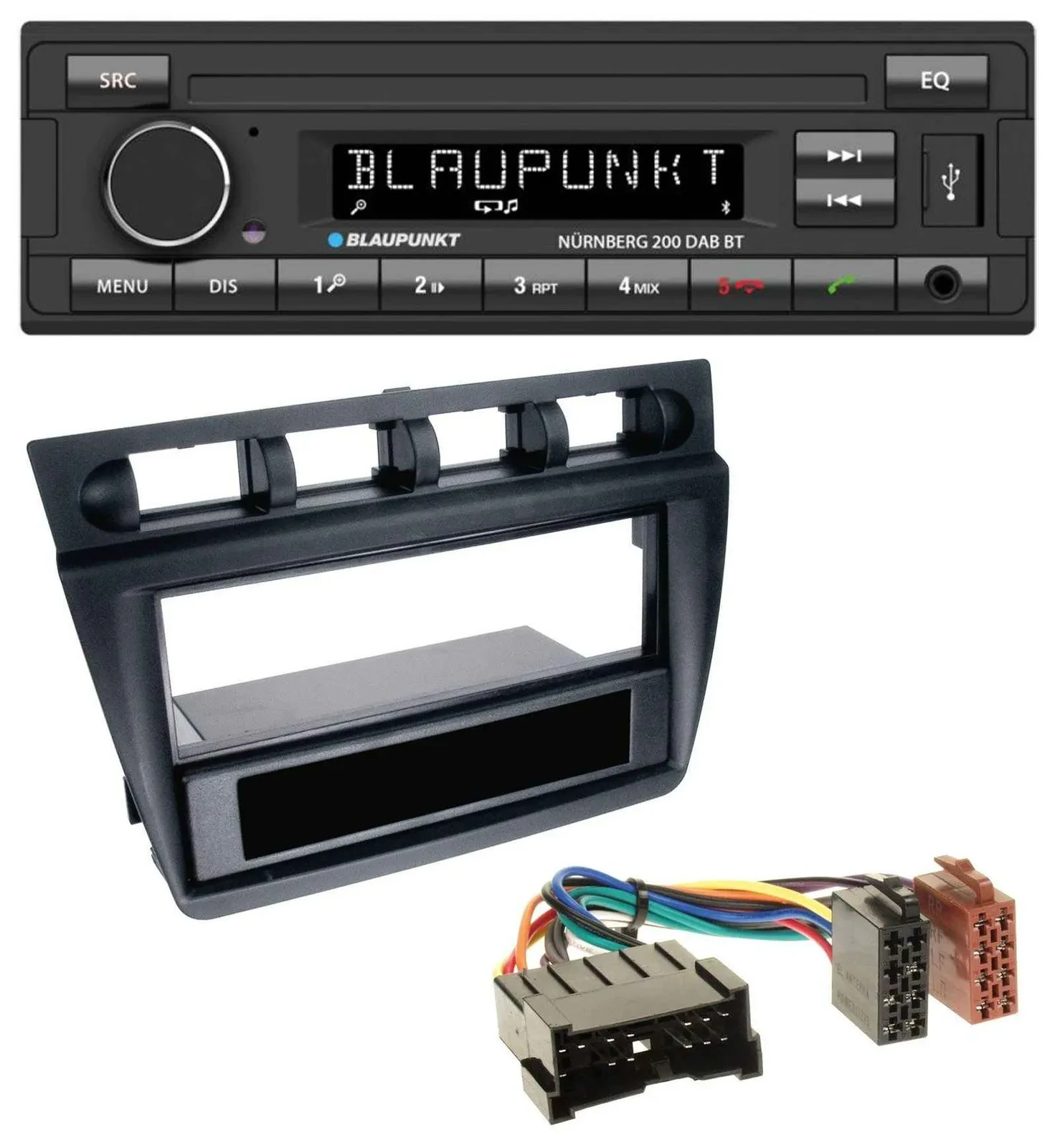 Автомагнитола для Kia Picanto (с 2006) Blaupunkt USB DAB Bluetooth MP3 черный