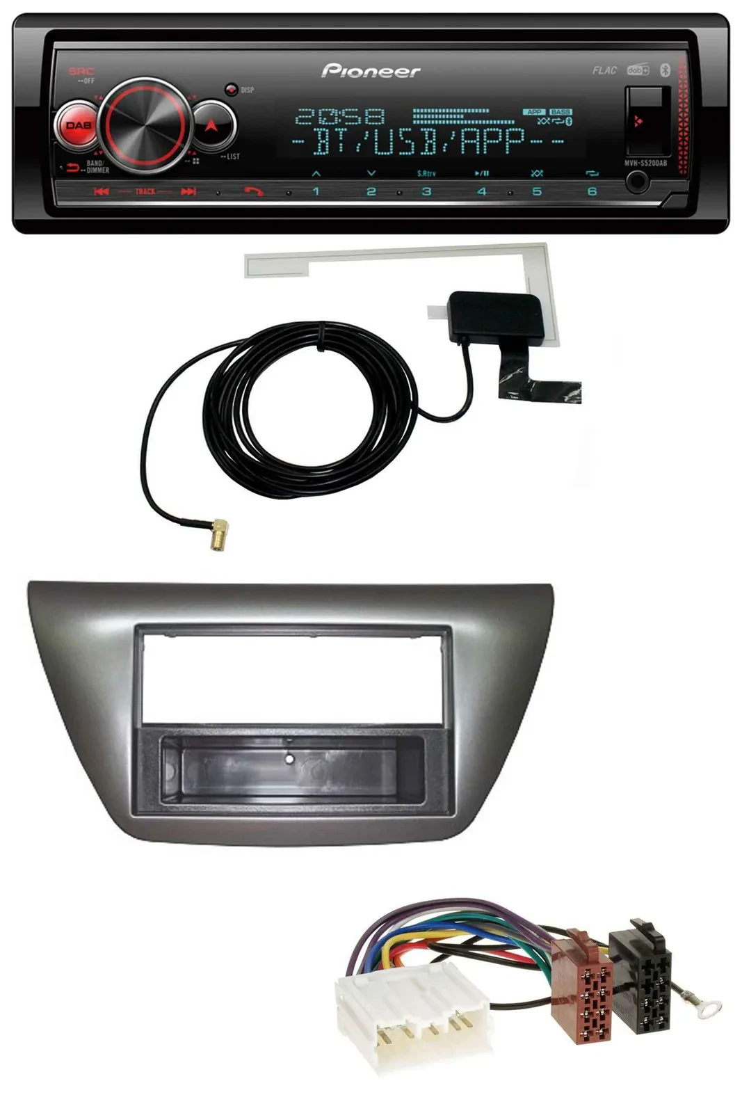 Автомагнитола для Mitsubishi Lancer Evo 2004–2008 Pioneer Bluetooth, DAB, USB, MP3