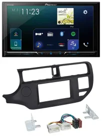 Pioneer MP3 Bluetooth USB 2DIN DAB Autoradio für Kia Rio 11-14 UB schwarz