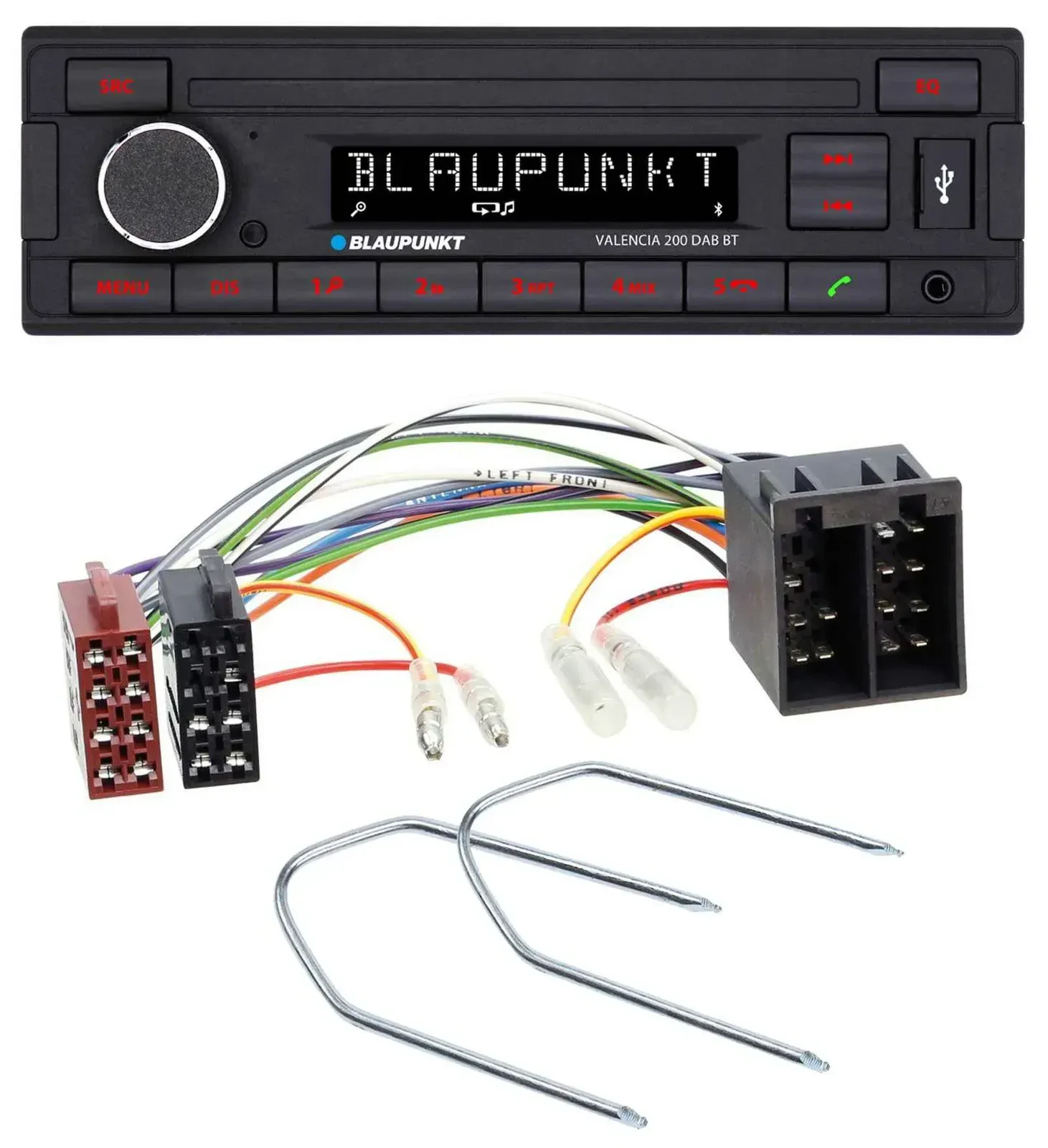 Автомагнитола Blaupunkt DAB MP3 Bluetooth USB для Audi 80 (1986–1996), 90 (1984–1991), 100 (1982–1994)
