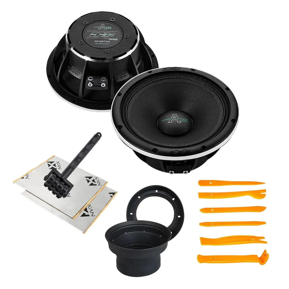 Deaf Bonce AP-M67AN 300W RMS 6.5” Midrange Speakers + Accessories