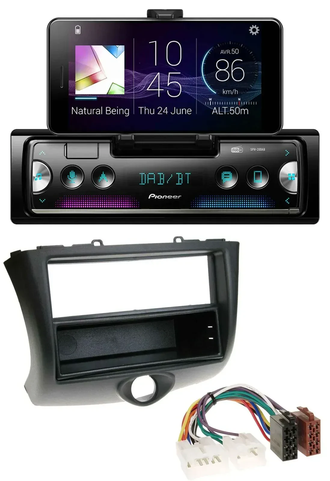 Автомагнитола для Toyota Yaris (2003–2006) Pioneer USB MP3 Bluetooth DAB